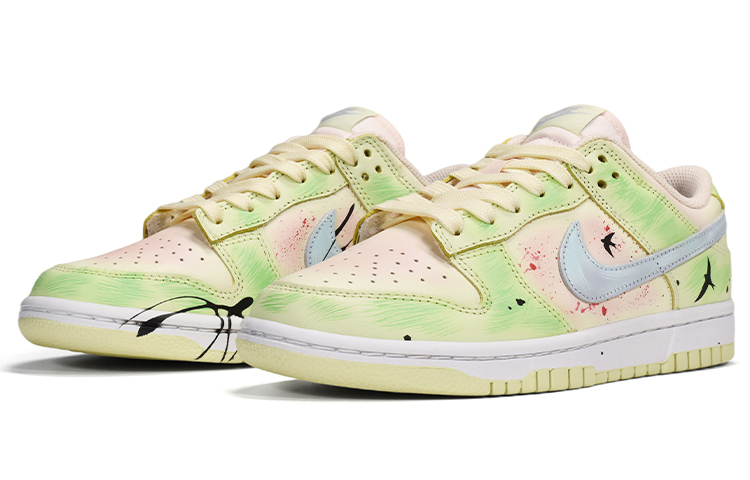 Lookbook (W) [Sepatu Kustom] Nike Dunk Low 'Lime Ice Biru Muda Pink' DD1503-600(TeamE-女款初春绿蓝粉)