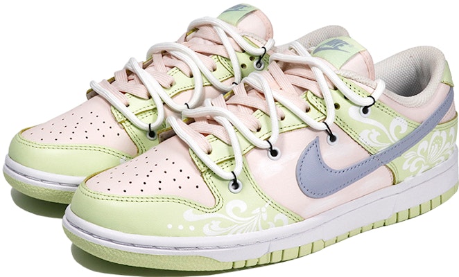 (W) 나이키 덩크 로우 '라임 아이스 포슬린' (커스텀) DD1503-600(TeamThree-女款青花瓷绿白) Lookbook (W) 나이키 덩크 로우 '라임 아이스 포슬린' (커스텀) DD1503-600(TeamThree-女款青花瓷绿白)
