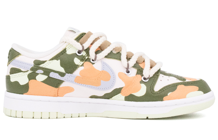 Order (W) [Kasut Custom] Nike Dunk Low 'Lime Ice Camo Musim Panas' DD1503-600(TeamNine-女款夏日迷彩)