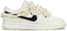Order 【定制球鞋】 Nike Dunk Low Lime Ice 復古Ins風 鬱金香主題定制 解構雙鞋帶 珍珠 禮物 乾淨優雅 情侶 低幫 板鞋 女款 粉綠