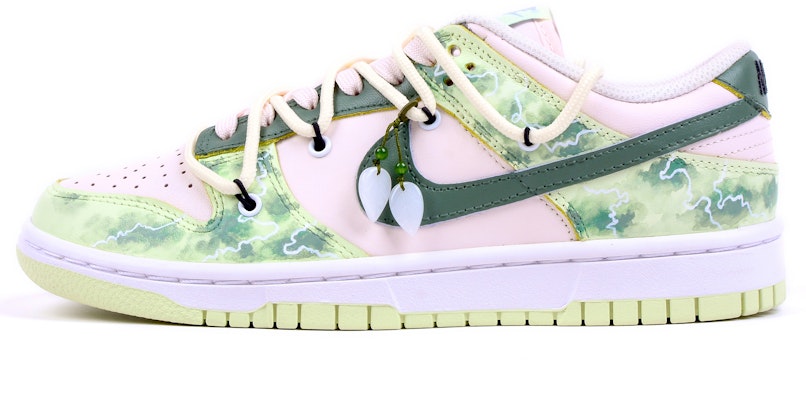 (W) Nike Dunk Low カスタム「ライムアイスウォーターインクフェード」 DD1503-600(Team42-女款御纳户茶粉绿) Buy (W) Nike Dunk Low カスタム「ライムアイスウォーターインクフェード」 DD1503-600(Team42-女款御纳户茶粉绿)