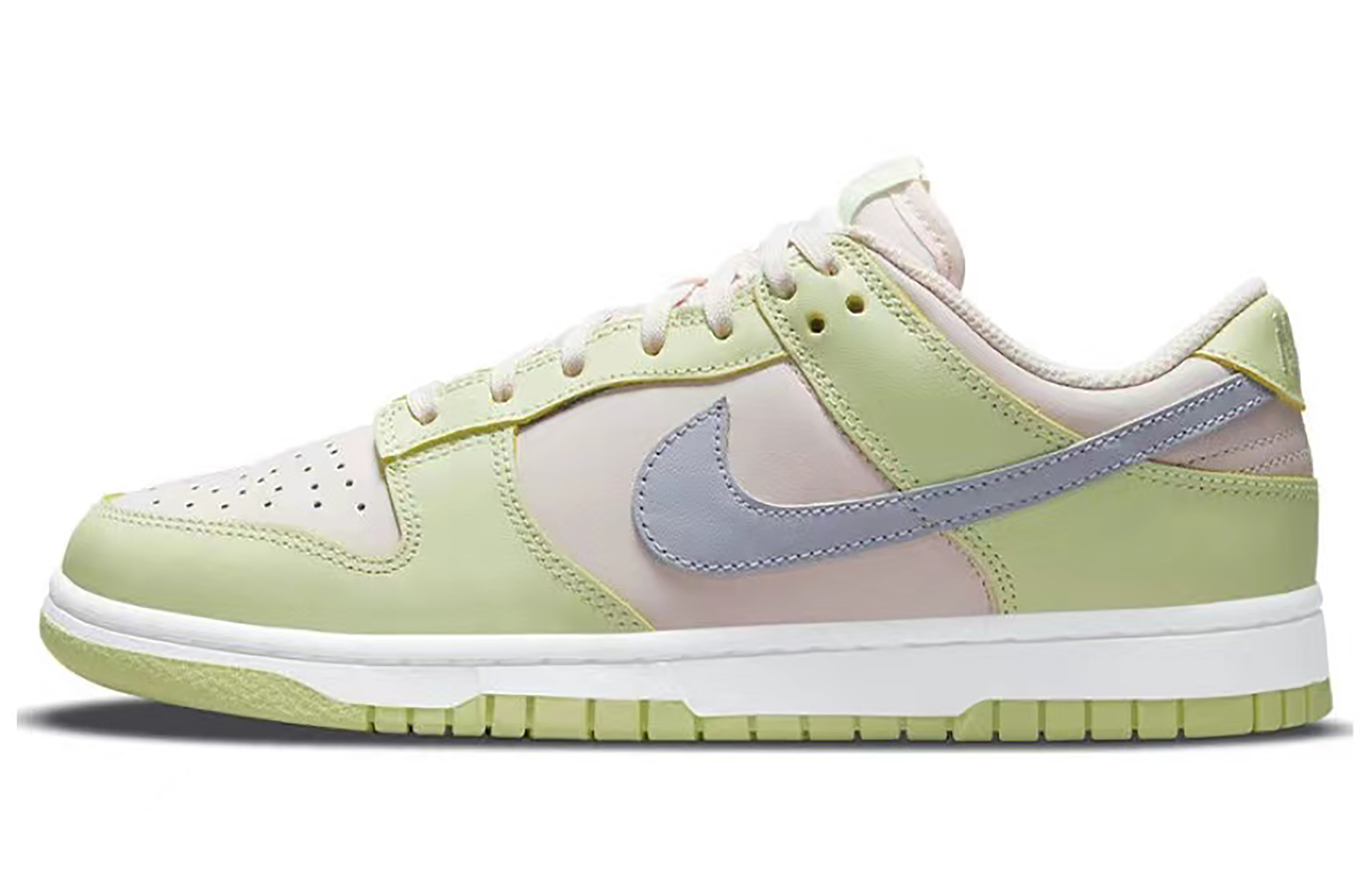 Sizing (W) Nike Dunk Low カスタム「ライムアイスウォーターインクフェード」 DD1503-600(Team42-女款御纳户茶粉绿)