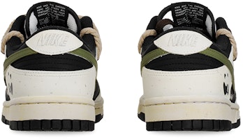 【定制球鞋】Nike Dunk Low 小小熊貓 戶外百搭中國風解構麻繩復古做舊低幫板鞋 女款 黑白 Purchase 【定制球鞋】Nike Dunk Low 小小熊貓 戶外百搭中國風解構麻繩復古做舊低幫板鞋 女款 黑白