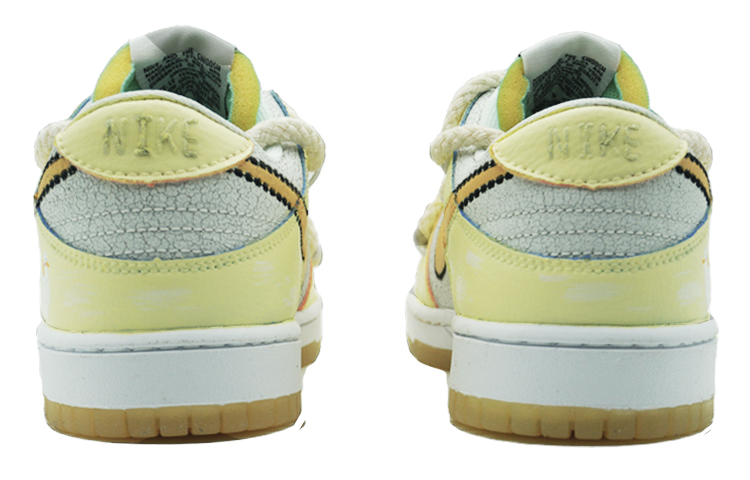 Shop 【定制球鞋】 Nike Dunk Low 101 小黃鴨 清新 結構 塗鴉 做舊 可愛 低幫 板鞋 女款 蛋黃