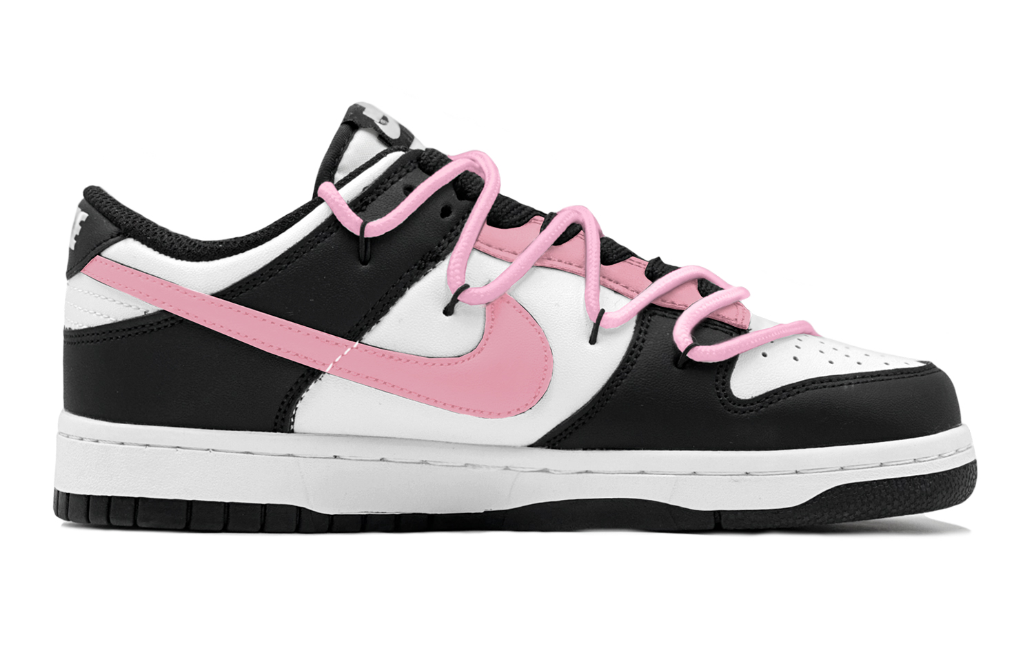 Order 【定製球鞋】Nike Dunk Low 俏皮風 蘿莉粉兔 特殊鞋盒 低幫 板鞋 女款 黑粉