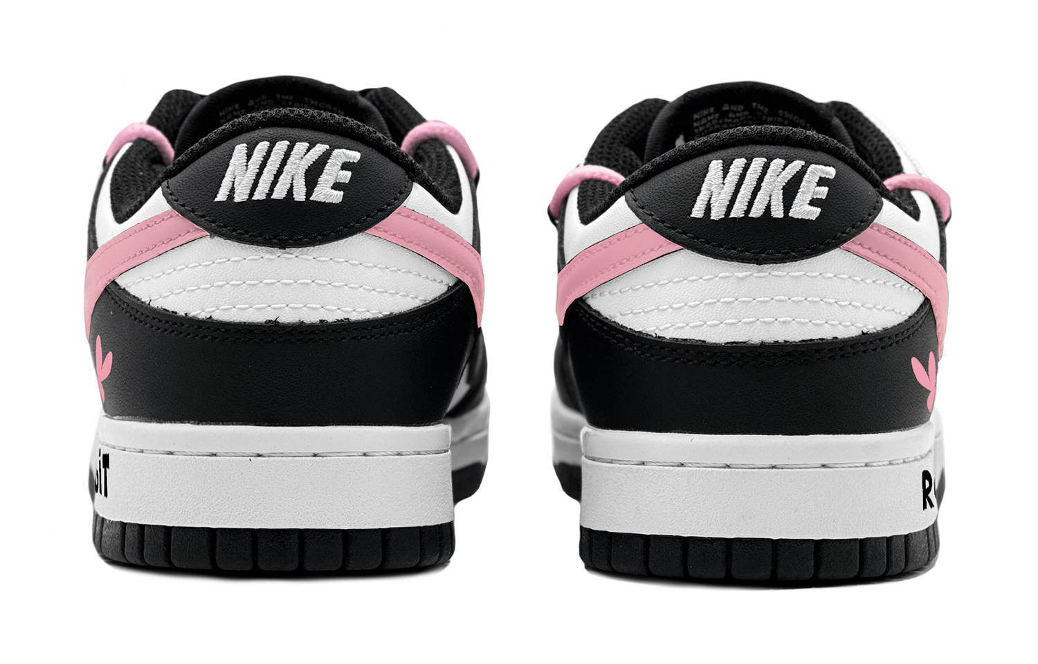Shop 【定製球鞋】Nike Dunk Low 俏皮風 蘿莉粉兔 特殊鞋盒 低幫 板鞋 女款 黑粉