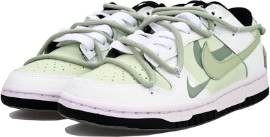 (W) 【定制鞋款】耐克Dunk Low“龙井绿团” FD4623-131(Team33-龙井青团-女款) Lookbook (W) 【定制鞋款】耐克Dunk Low“龙井绿团” FD4623-131(Team33-龙井青团-女款)