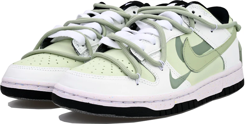 (W) 【定制鞋款】耐克Dunk Low“龙井绿团” FD4623-131(Team33-龙井青团-女款) Lookbook (W) 【定制鞋款】耐克Dunk Low“龙井绿团” FD4623-131(Team33-龙井青团-女款)