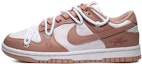 Buy 【定制球鞋】Nike Dunk Low 打孔穿鞋 幸運俏兔 兔年大吉 經典百搭 休閒 低幫 板鞋 女款 玫瑰粉