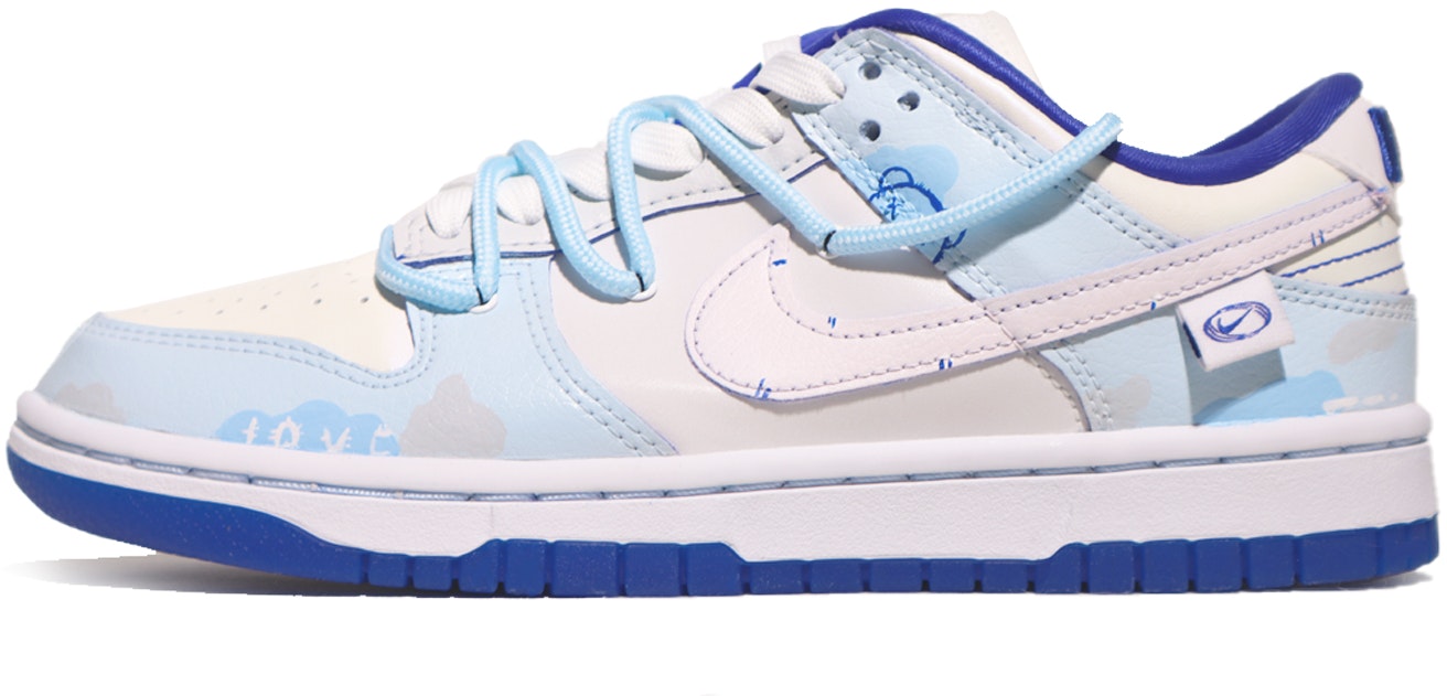 custom-shoes-women-nike-dunk-low-macaron-camo-bear-love-graffiti