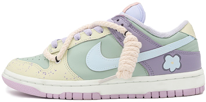 custom-shoes-women-nike-dunk-low-maldives-memory-deconstructed-yellow-green-purple