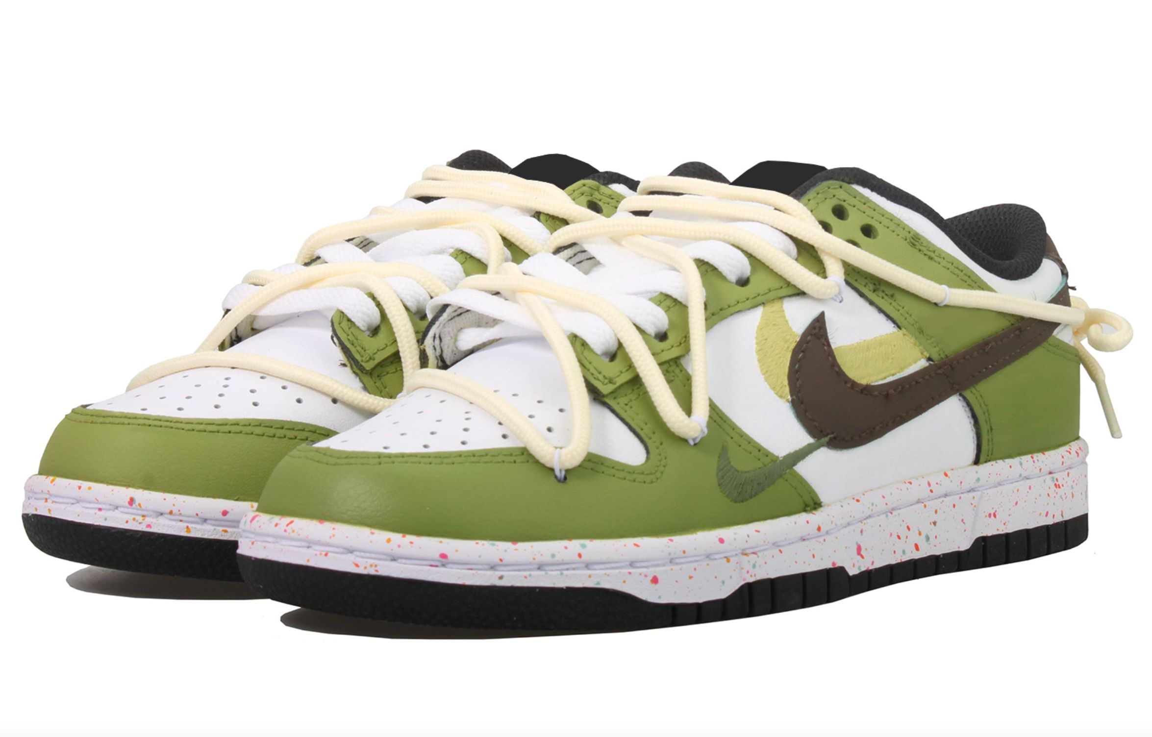 Lookbook (W) [Sepatu Kustom] Nike Dunk Low 'Matcha Cokelat' FD4623-131(Team33-抹茶生巧女款)