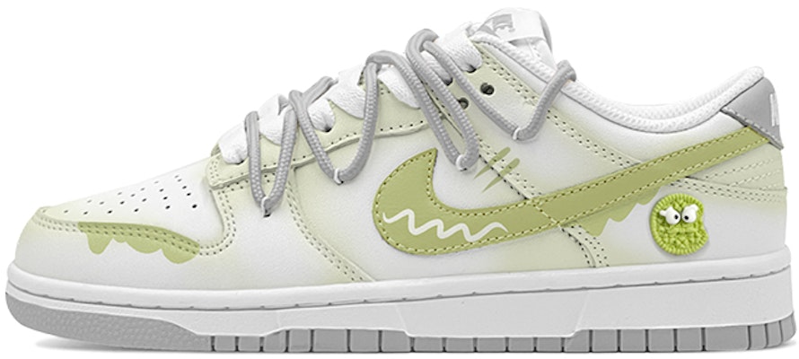 【訂製球鞋】Nike Dunk Low 夏季出行 輕熟搭配 "抹茶餅乾” 限量版鞋盒 低筒 休閒板鞋 GS 女款 灰綠 Buy 【訂製球鞋】Nike Dunk Low 夏季出行 輕熟搭配 "抹茶餅乾” 限量版鞋盒 低筒 休閒板鞋 GS 女款 灰綠