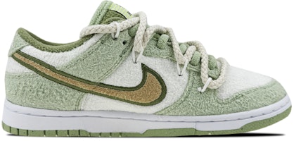 【訂製球鞋】 Nike Dunk Low 禮盒 解構 抹茶 毛絨 布貼 低幫 板鞋 女款 白綠 Order 【訂製球鞋】 Nike Dunk Low 禮盒 解構 抹茶 毛絨 布貼 低幫 板鞋 女款 白綠