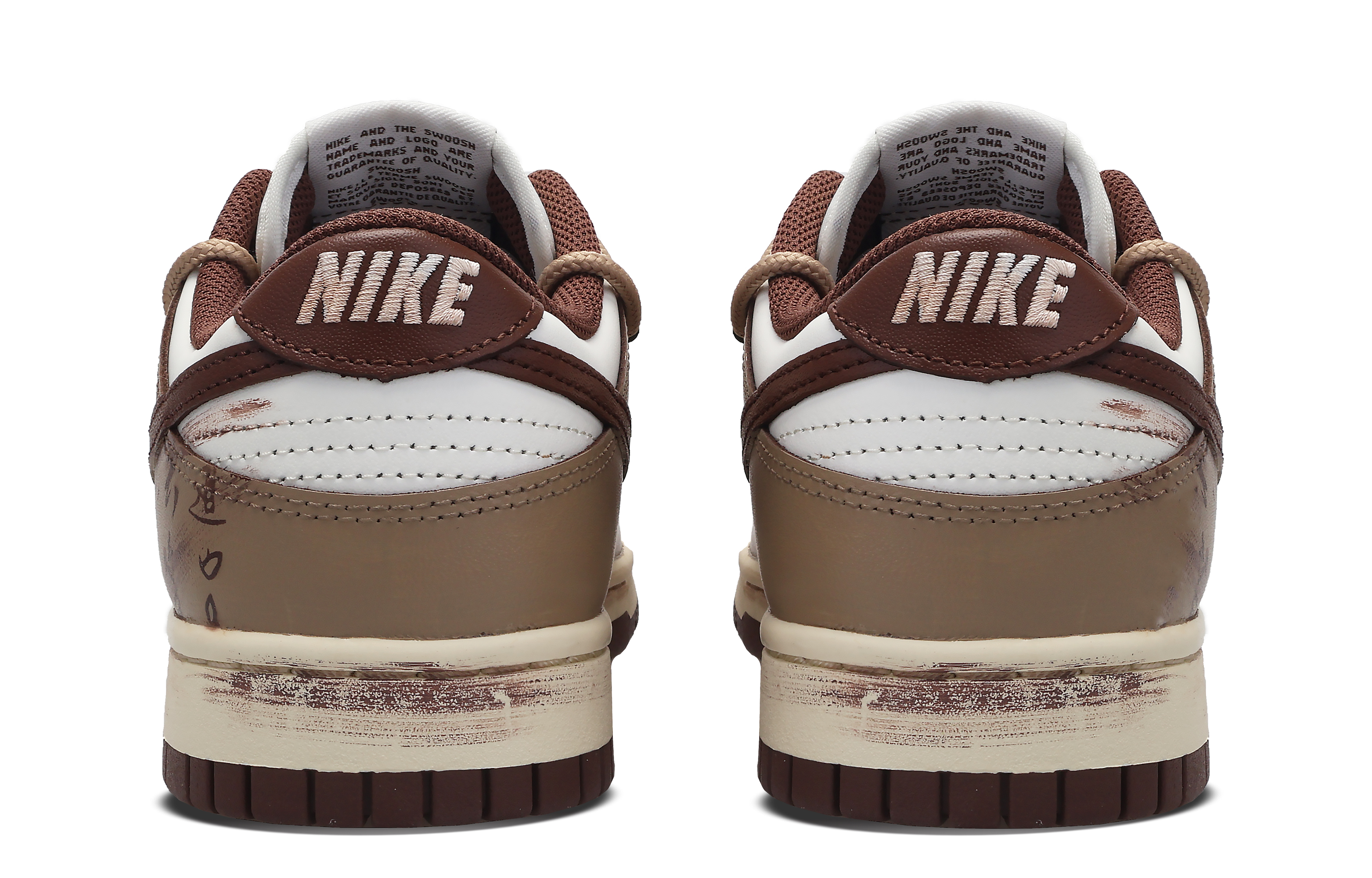 Shop (W) [Zapatillas Personalizadas] Nike Dunk Low 'Marrón Haze Mellado' DD1503-124(Team53-女款落纸云烟)