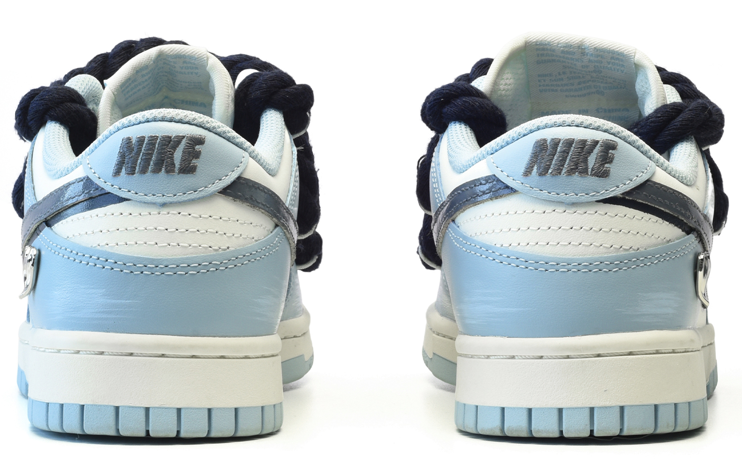 Shop (W) [定制鞋款] 耐克Dunk Low '金属心型勾白蓝' DD1503-123(TeamE-女款金属爱心白蓝)