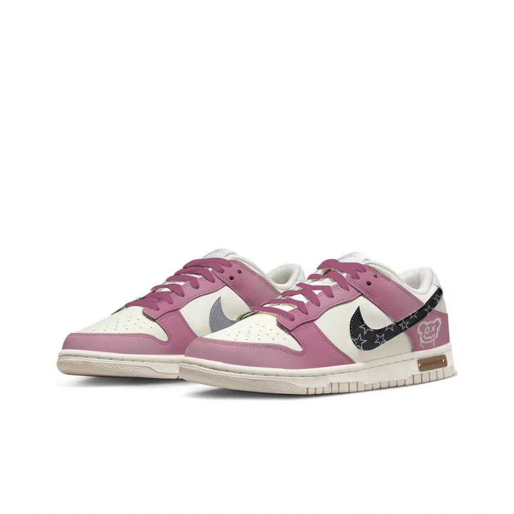 Lookbook (W) [Kasut Custom] Nike Dunk Low 'Ungu Metalik Beruang' DX5930-100(Team48-星光熊)