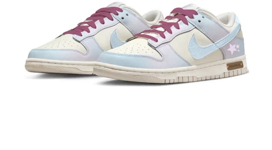 (W) 【カスタムシューズ】(女性向け) ナイキ ダンク ロー 'メタリックパープルネオングラデーション' DX5930-100(Team48-霓虹灯) Lookbook (W) 【カスタムシューズ】(女性向け) ナイキ ダンク ロー 'メタリックパープルネオングラデーション' DX5930-100(Team48-霓虹灯)