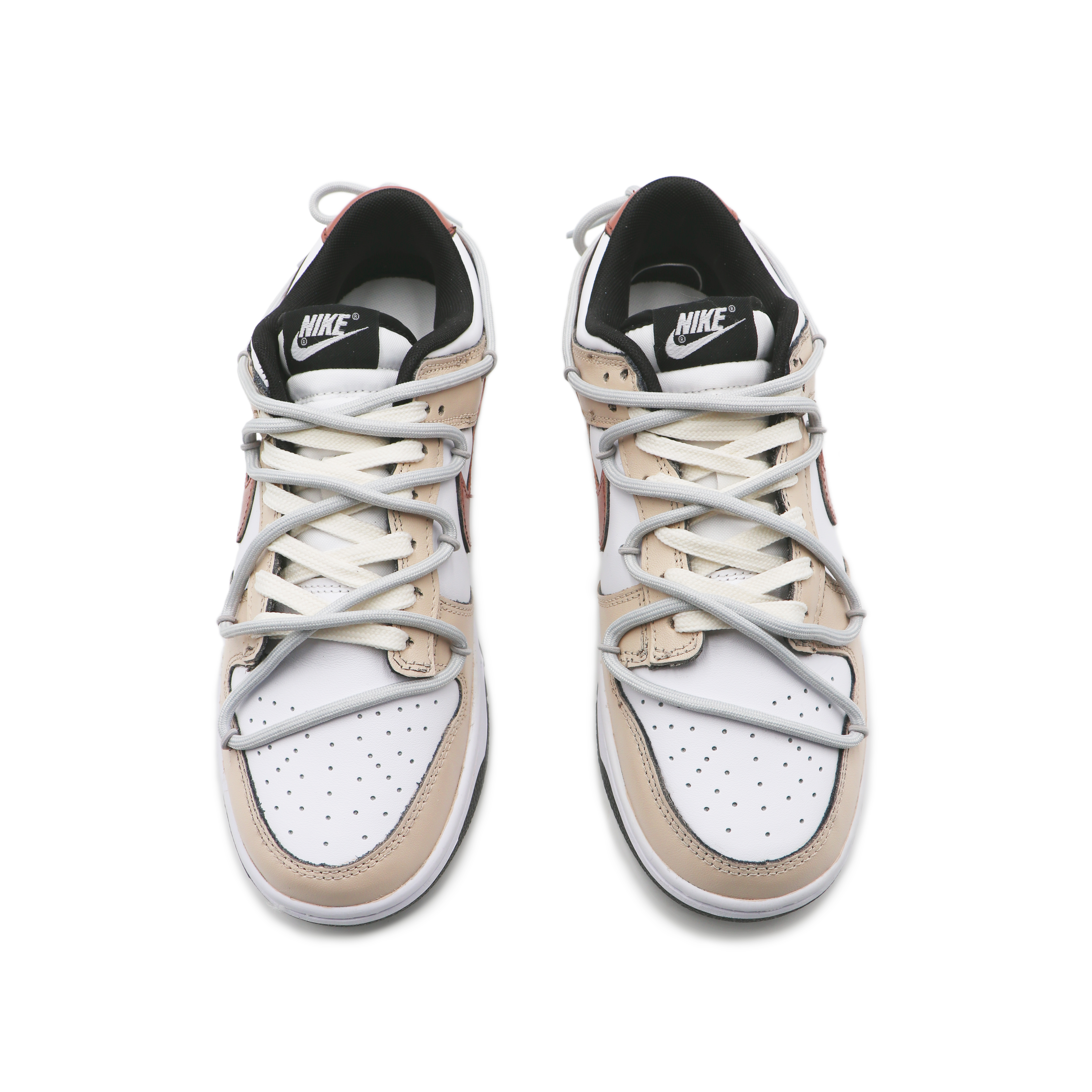Shop 【客製球鞋】 Nike Dunk Low 蒸氣木偶 隕石拿鐵 清新小眾 簡約 低筒 板鞋 女款 橡膠粉