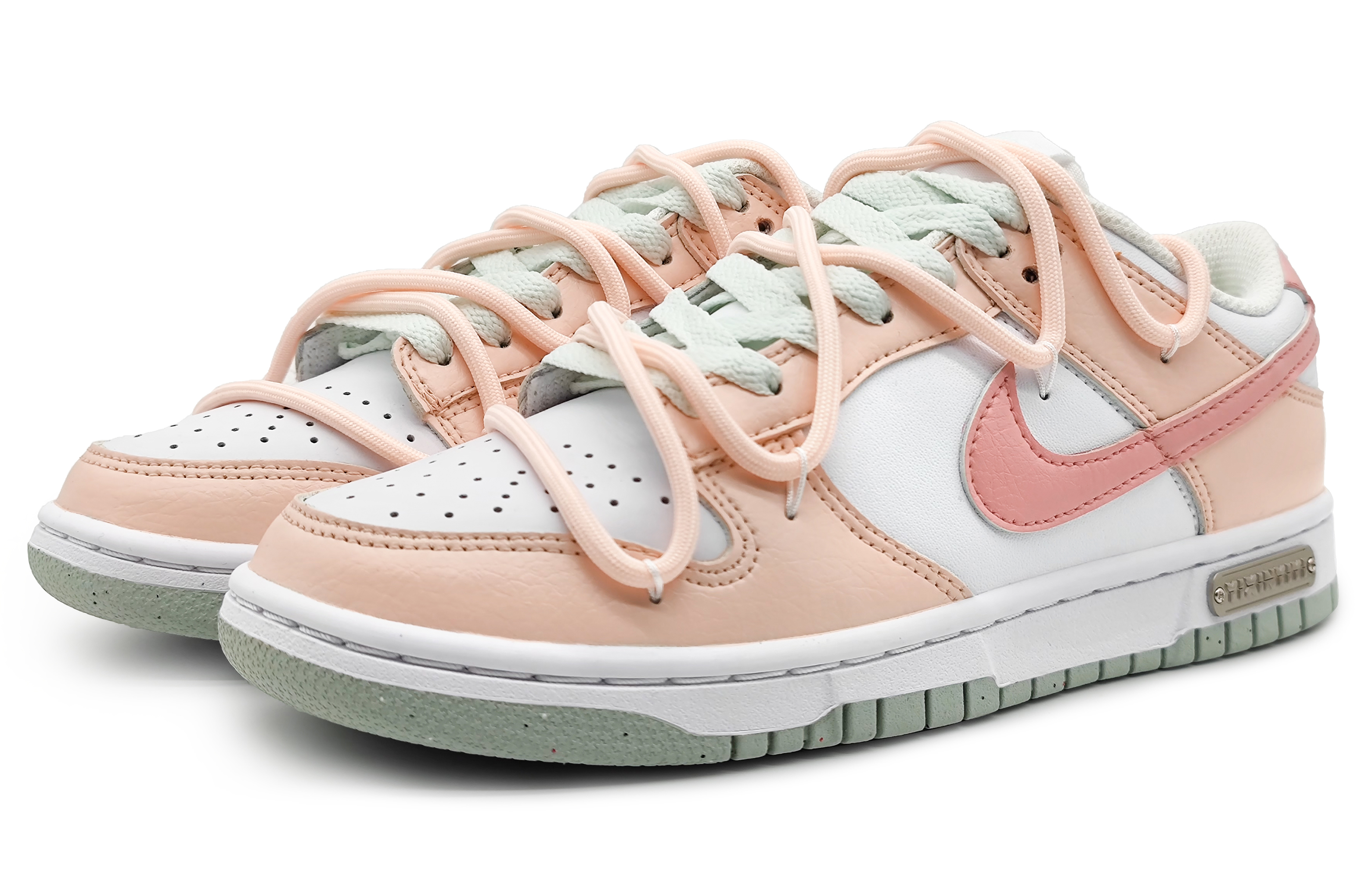 Shop (W) [Zapatos Personalizados] Nike Dunk Low 'Té con Leche - Rosa Suave' DN1431-102(Team16-樱樱莓粉礼BX)