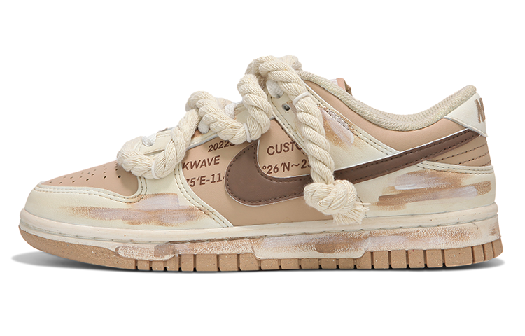 Buy (W) 【カスタムシューズ】(女性用) ナイキ ダンク ロー 'ミルクティーヒートウェーブ' DD1873-200(Team24-女款浸染做旧奶茶色)