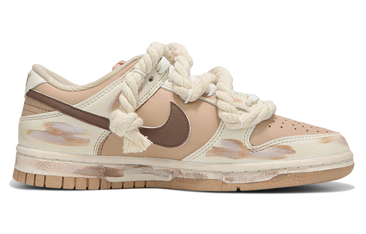 Order (W) 【カスタムシューズ】(女性用) ナイキ ダンク ロー 'ミルクティーヒートウェーブ' DD1873-200(Team24-女款浸染做旧奶茶色)