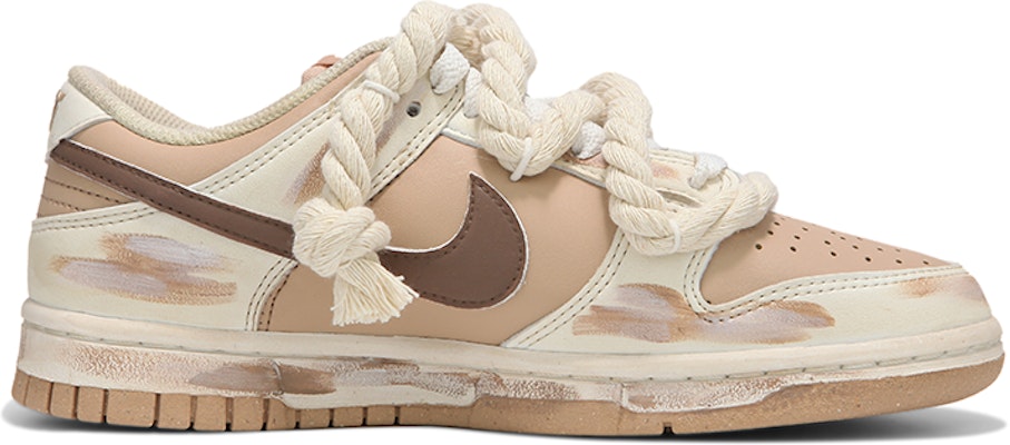 (W) 【カスタムシューズ】(女性用) ナイキ ダンク ロー 'ミルクティーヒートウェーブ' DD1873-200(Team24-女款浸染做旧奶茶色) Order (W) 【カスタムシューズ】(女性用) ナイキ ダンク ロー 'ミルクティーヒートウェーブ' DD1873-200(Team24-女款浸染做旧奶茶色)