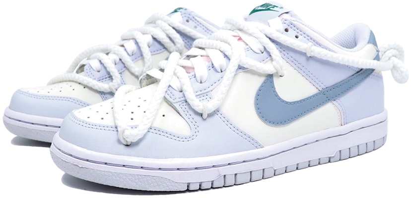 (W) 【定制鞋款】耐克Dunk Low '牛奶莓夏季灰白蓝' FD1232-002(Team25-奶缇莓莓) Lookbook (W) 【定制鞋款】耐克Dunk Low '牛奶莓夏季灰白蓝' FD1232-002(Team25-奶缇莓莓)