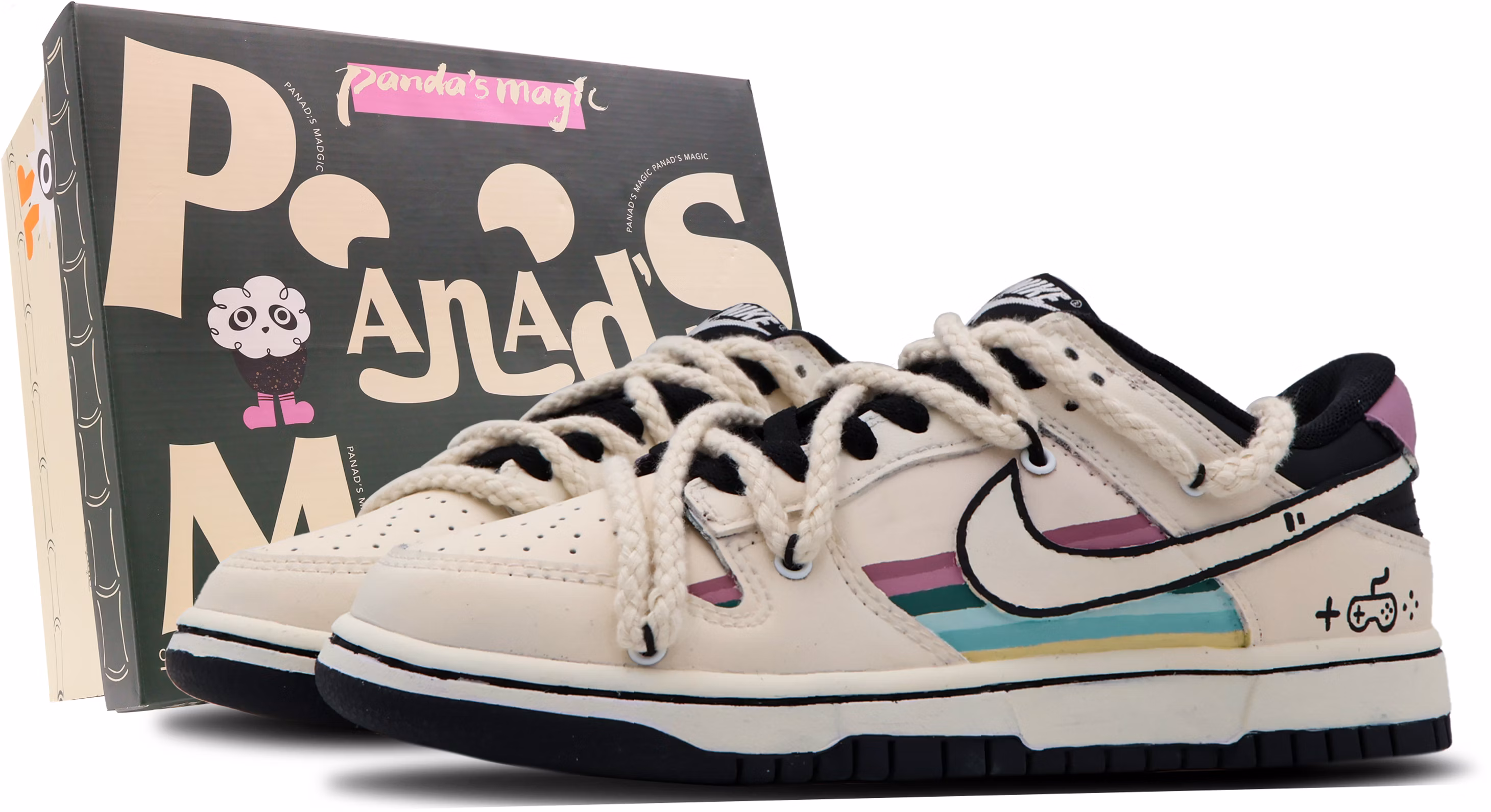 custom-shoes-women-nike-dunk-low-milky-rainbow