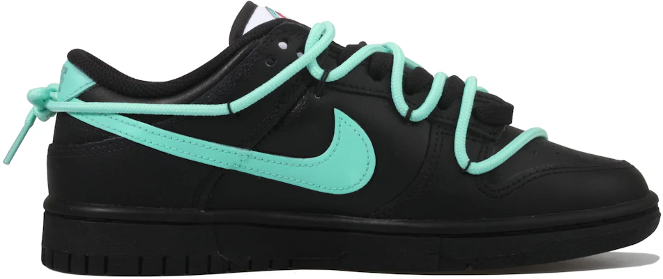 【定制球鞋】Nike Dunk Low 多色 Swoosh 薄荷黑武士 低幫 板鞋 女款 黑色 Order 【定制球鞋】Nike Dunk Low 多色 Swoosh 薄荷黑武士 低幫 板鞋 女款 黑色