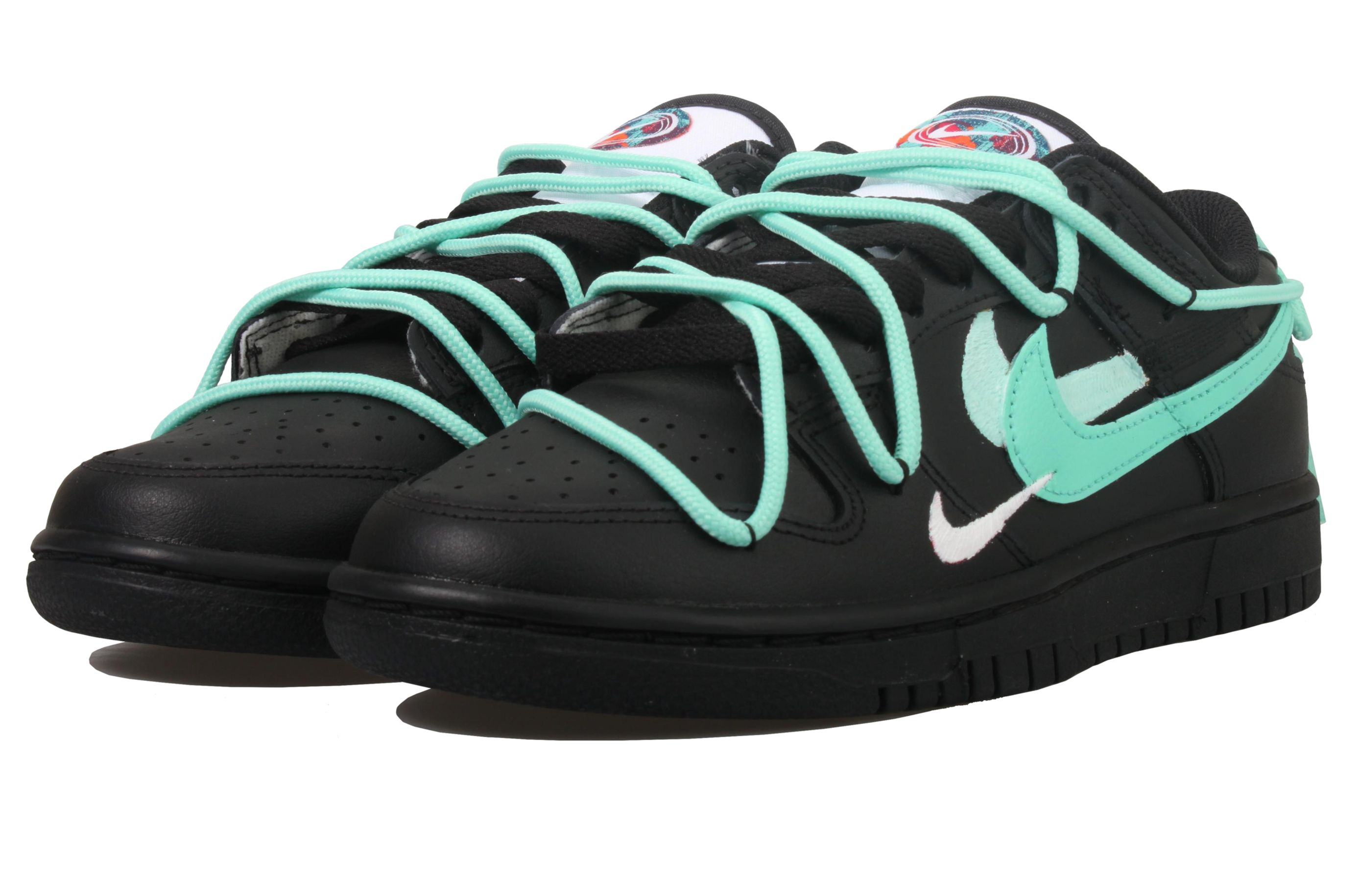 Lookbook (W) [Zapatos Personalizados] Nike Dunk Low 'Samurai Negro Menta' FD4623-131(Team33-薄荷黑武士-女款）