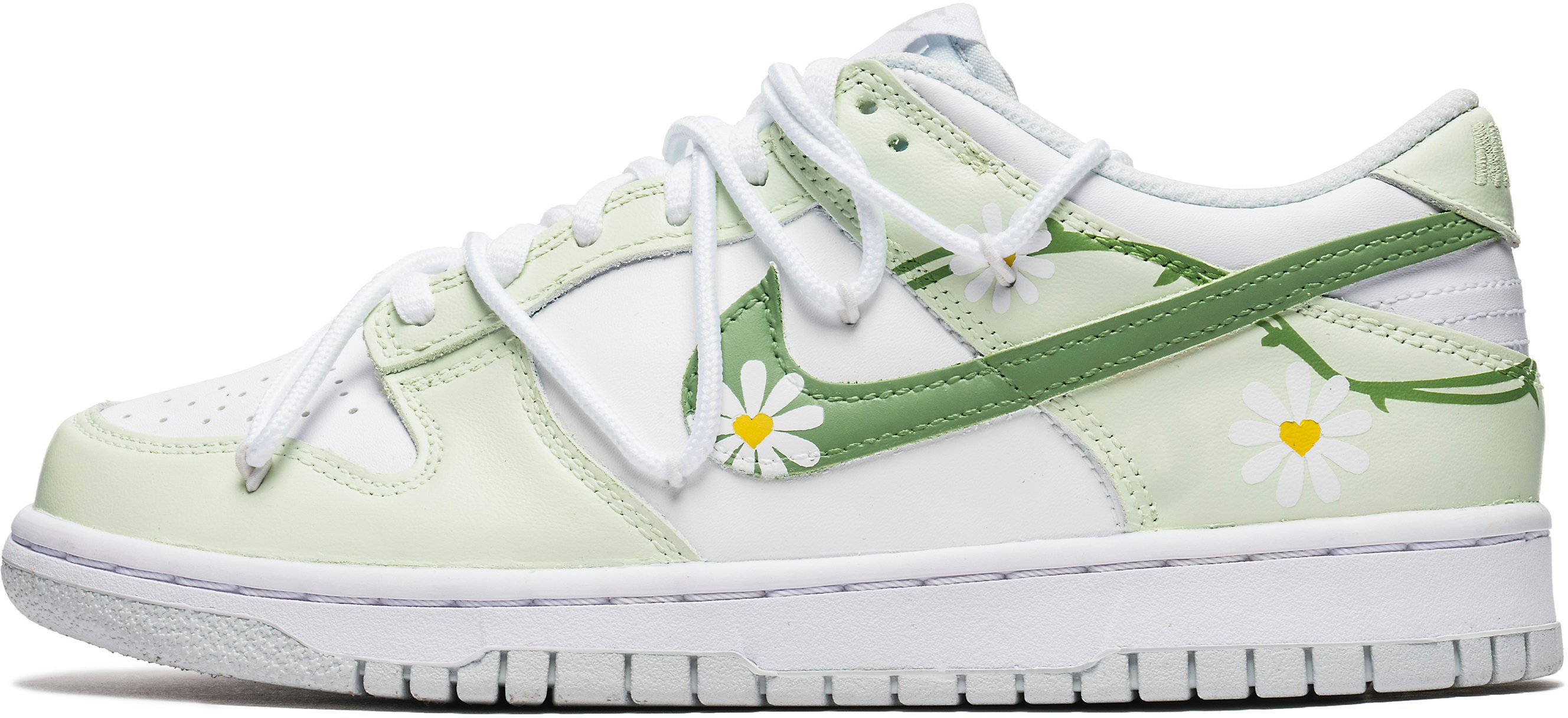 custom-shoes-women-nike-dunk-low-mint-daisy