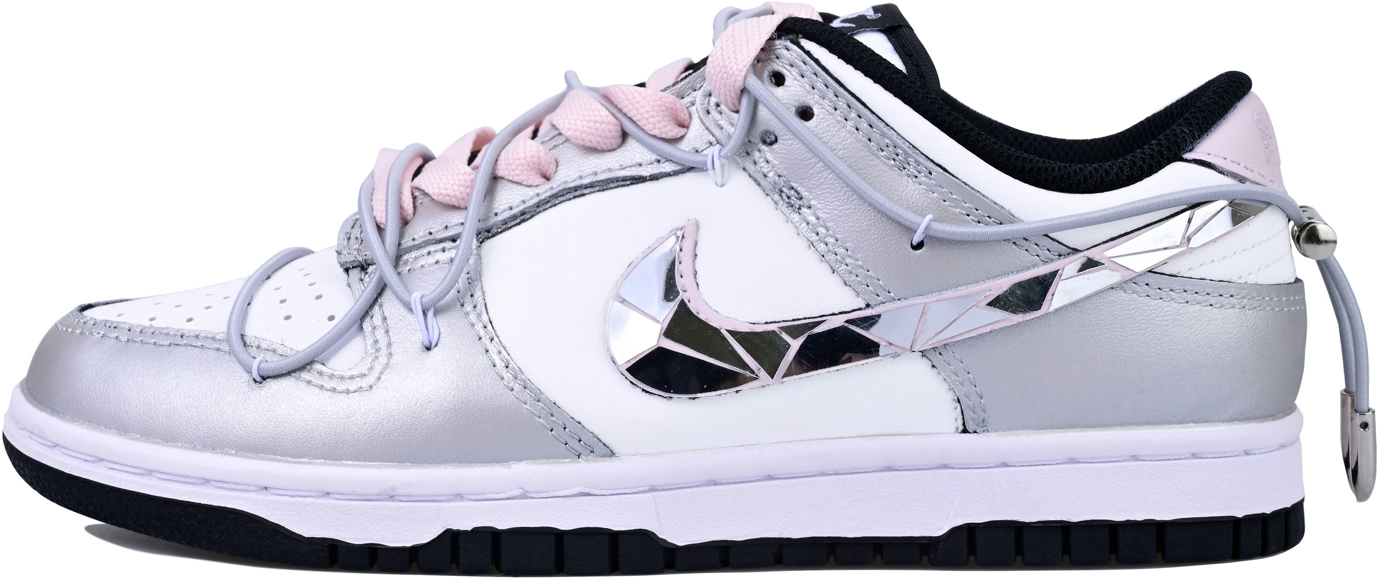 custom-shoes-women-nike-dunk-low-mirror-mecha