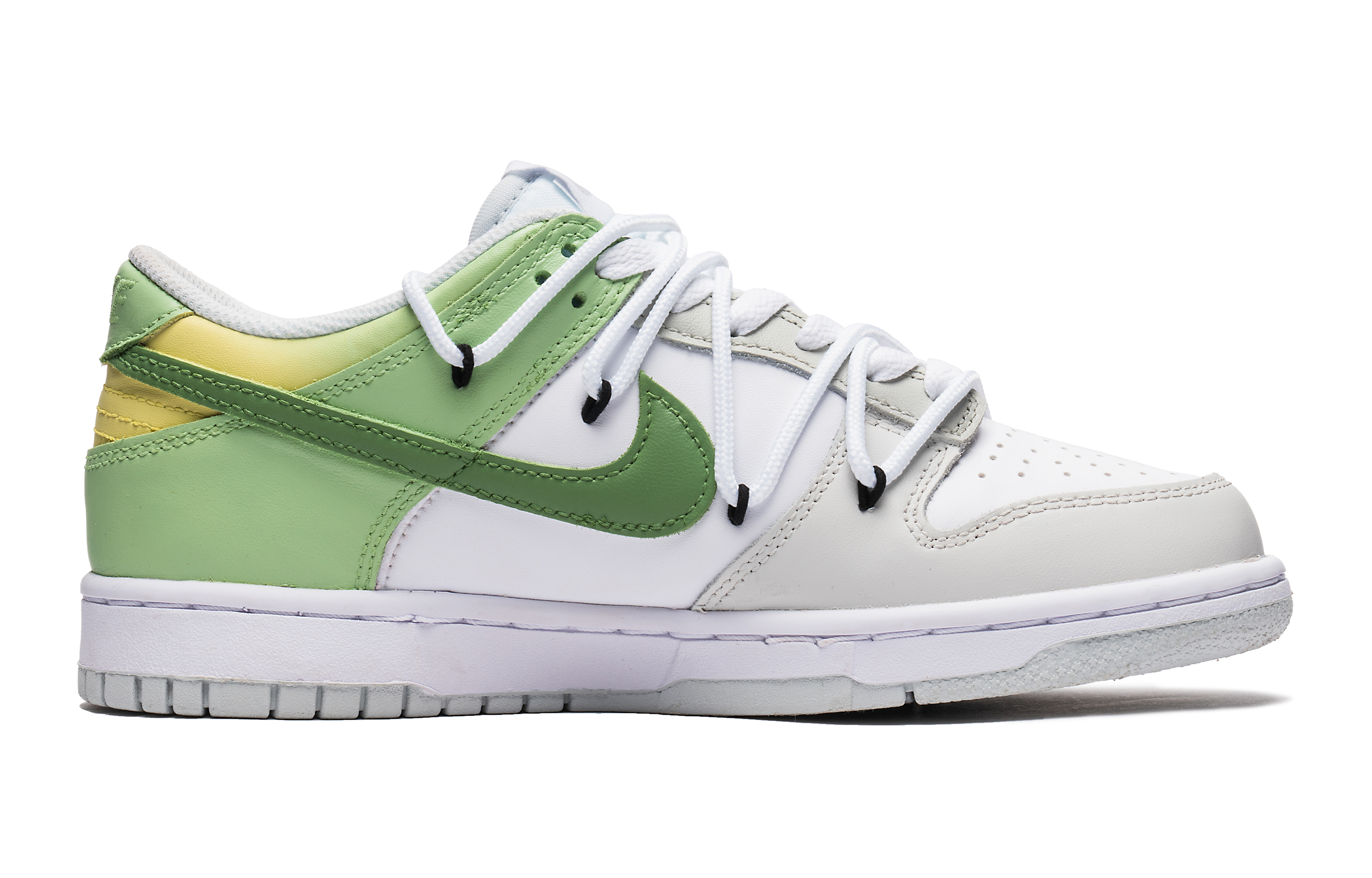 Lookbook (W) Nike Dunk Lowカスタム「ミストグリーン グラデ」 DH9765-102(Team22-女款春日雨后灰绿)