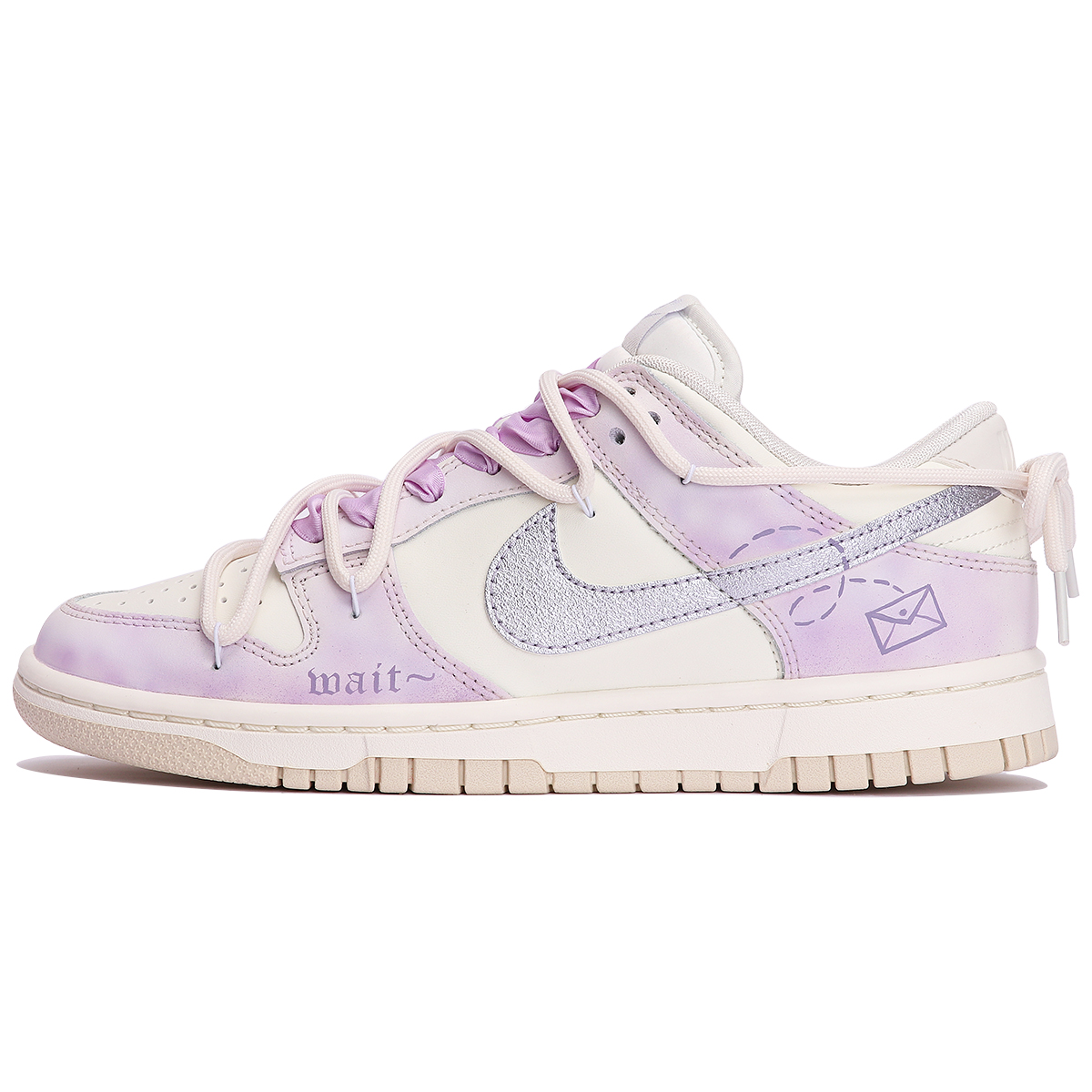 [Custom Shoes] (W) Nike Dunk Low 'Misty Island Letter - Mystical Purple'