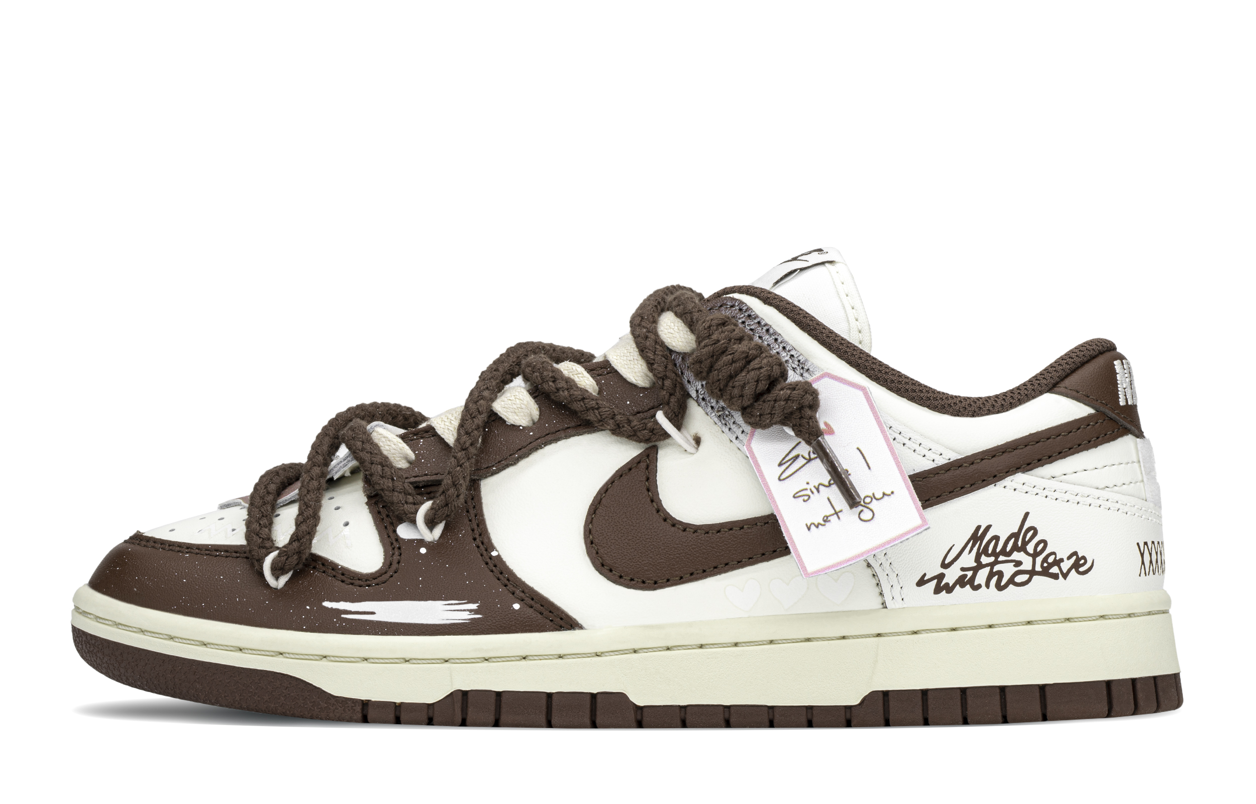 Buy (W) 나이키 덩크 로우 '모카 아이스 스피릿' (커스텀) DD1503-124(TeamA-冰雪仙灵)