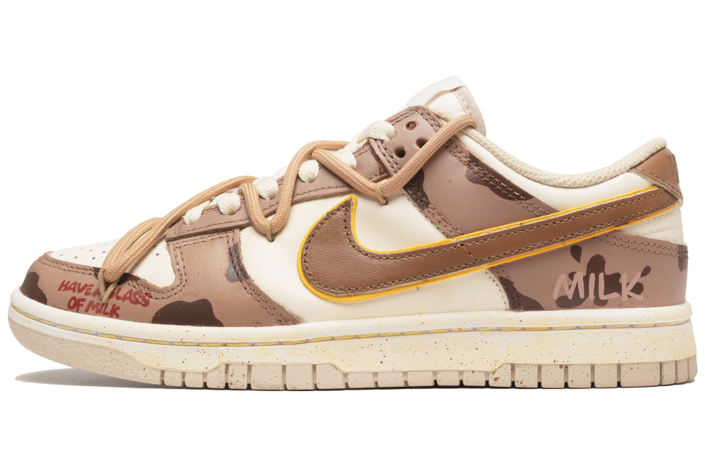 Buy 【客製球鞋】 Nike Dunk Low 美拉德 可可牛奶 潮流休閒 解構鞋帶 低筒 板鞋 女款 米棕