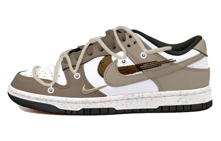 [Custom Shoes] (W) Nike Dunk Low 'Mocha White-Brown'