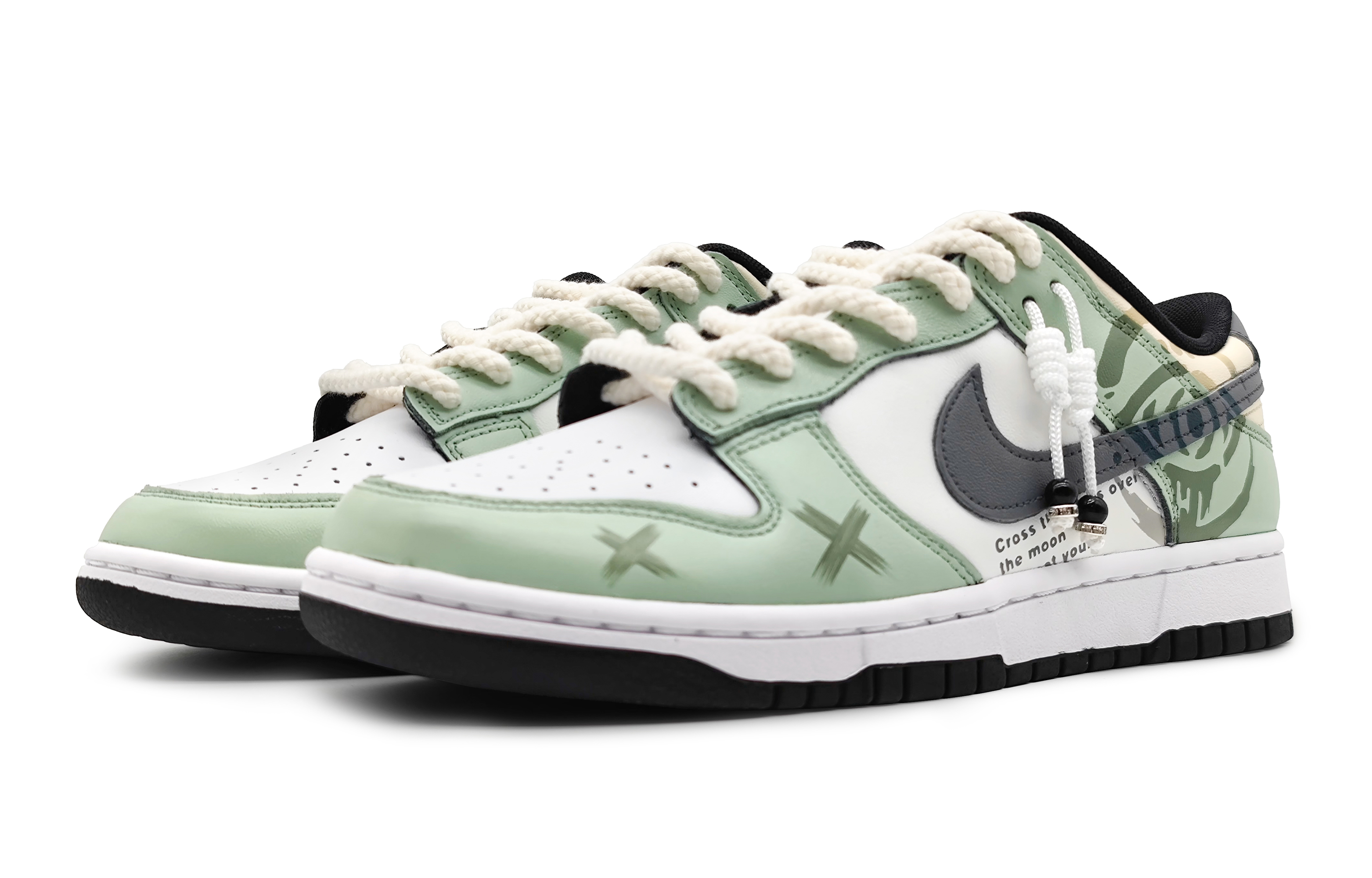 Lookbook (W) [Zapatillas Personalizadas] Nike Dunk Low 'Verde Morandi' CW1590-100(Team16-女款誓言之眼绿)