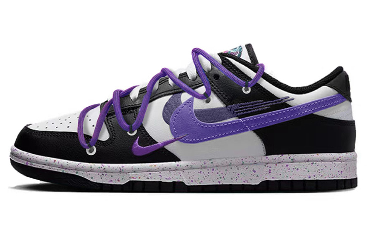 Buy (W) [Kasur Custom] Nike Dunk Low 'Multi-Warna Swoosh Yuni Ungu' FD4623-131(TeamY-女款三勾薄荷紫黑白)