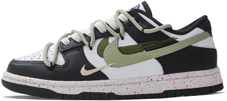 custom-shoes-women-nike-dunk-low-multi-color-swoosh-vitality-green