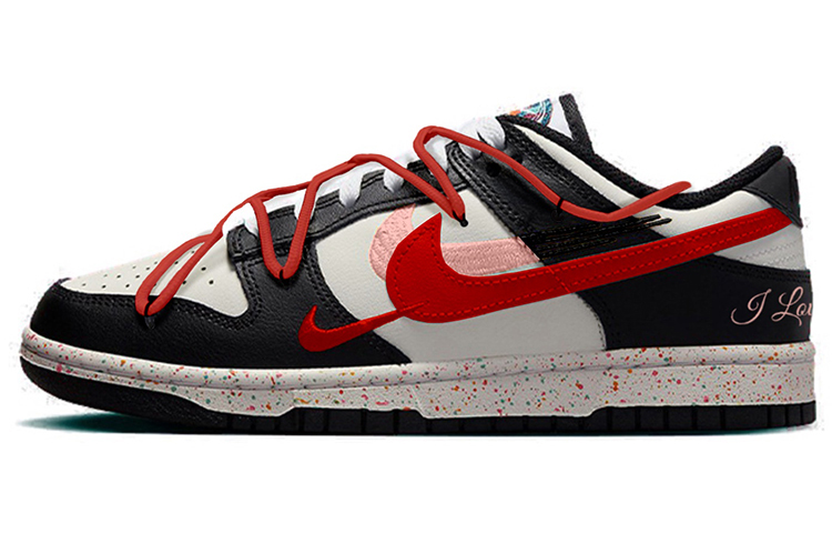 [Custom Shoes] (Women) Nike Dunk Low 'Multi-Color Swoosh' - Novelship