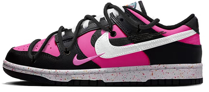 【定制球鞋】Nike Dunk Low 多色Swoosh 低帮 板鞋 女款 螢光粉 Buy 【定制球鞋】Nike Dunk Low 多色Swoosh 低帮 板鞋 女款 螢光粉