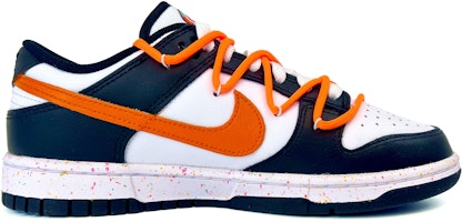 (W) 【定制鞋款】耐克 Dunk Low '多彩 Swoosh 黑白橙' FD4623-131(Tema-45三勾黑橙) Order (W) 【定制鞋款】耐克 Dunk Low '多彩 Swoosh 黑白橙' FD4623-131(Tema-45三勾黑橙)