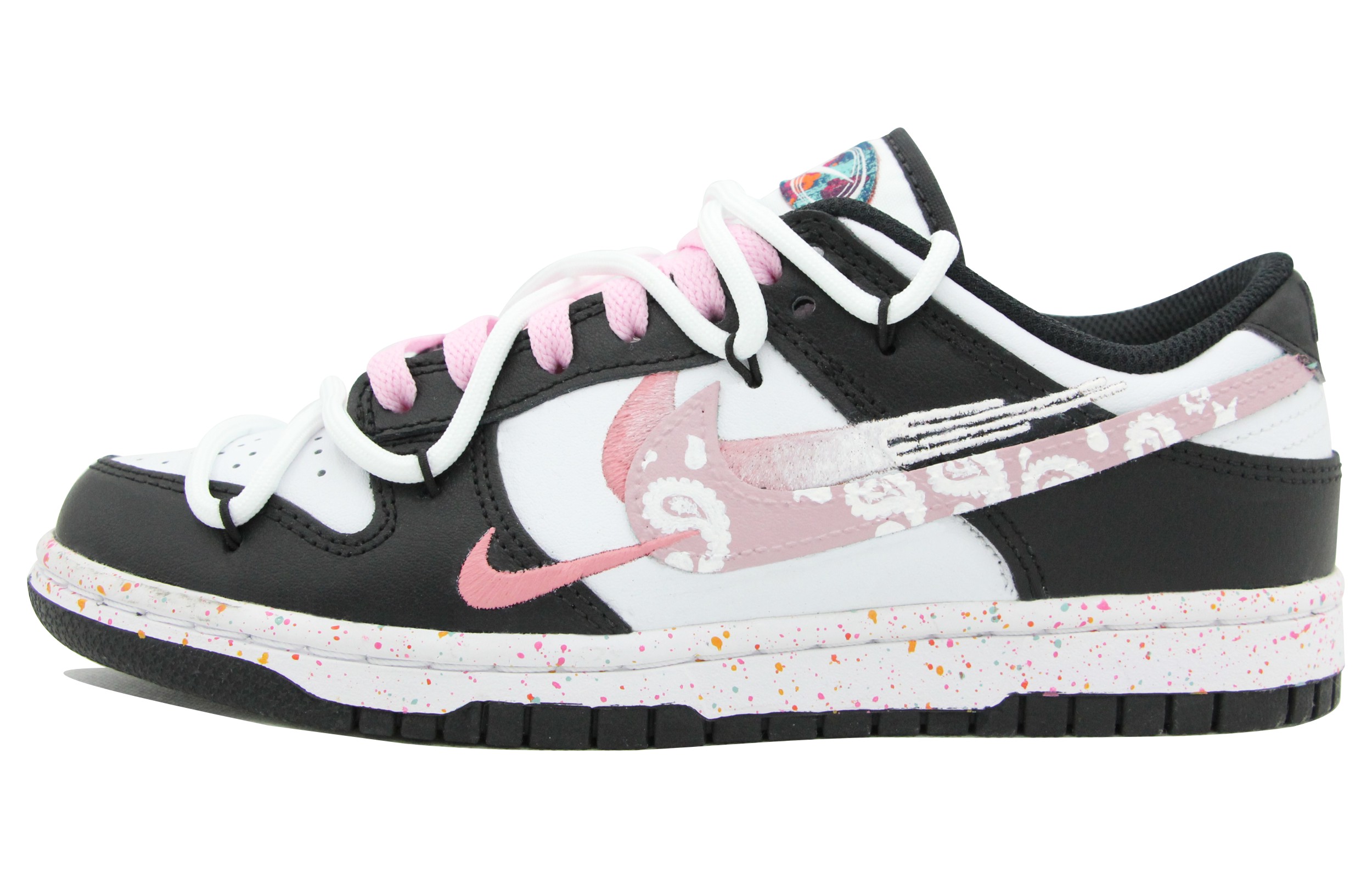 [Custom Shoes] (W) Nike Dunk Low 'Multi-Color Swoosh' 圖 2