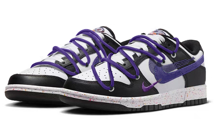 Lookbook (W) [Kasur Custom] Nike Dunk Low 'Multi-Warna Swoosh Yuni Ungu' FD4623-131(TeamY-女款三勾薄荷紫黑白)