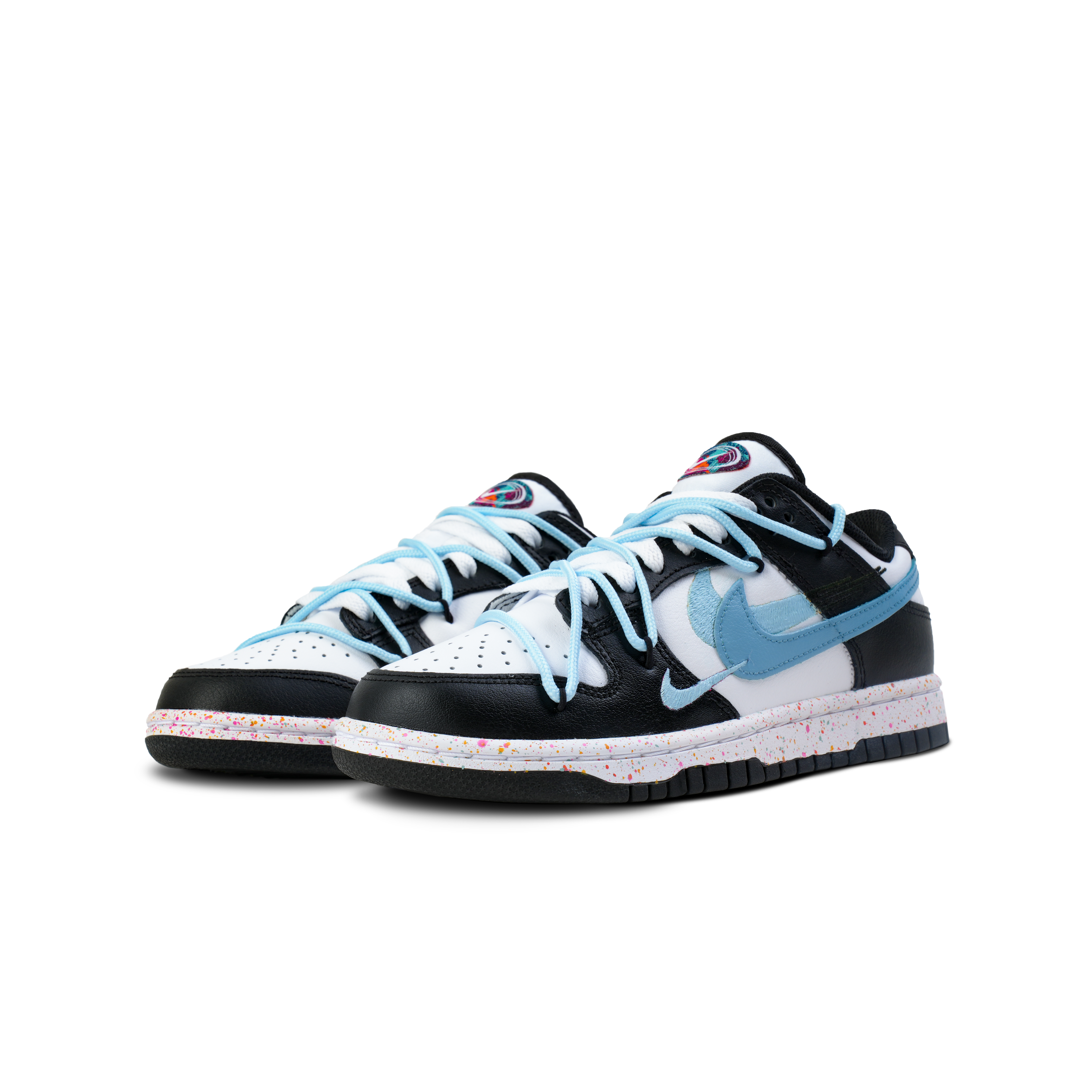 Lookbook (W) [Kasut Custom] Nike Dunk Low 'Multi-Color Swoosh Sea Salt' FD4623-131(Team3-三勾海盐蓝)