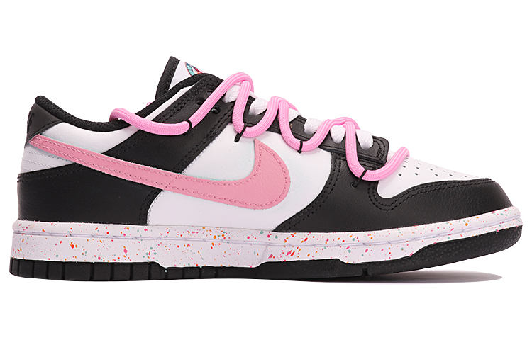 Lookbook (W) 나이키 덩크 로우 '멀티 스우시' (커스텀) FD4623-131(TeamThree-女款三勾黑白粉)