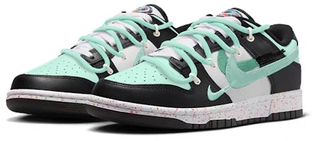 【定制球鞋】Nike Dunk Low 多色Swoosh三勾 抹茶綠 解構 低筒 板鞋 女款 黑白綠 Lookbook 【定制球鞋】Nike Dunk Low 多色Swoosh三勾 抹茶綠 解構 低筒 板鞋 女款 黑白綠