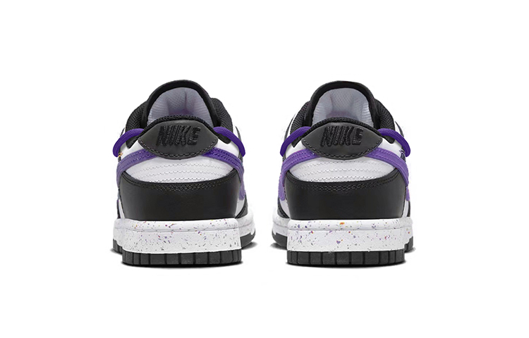 Shop (W) [Kasur Custom] Nike Dunk Low 'Multi-Warna Swoosh Yuni Ungu' FD4623-131(TeamY-女款三勾薄荷紫黑白)